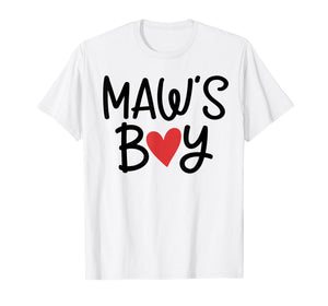 Maw’S Boy Favorite Child Grandma Funny Mothers Day T-Shirt