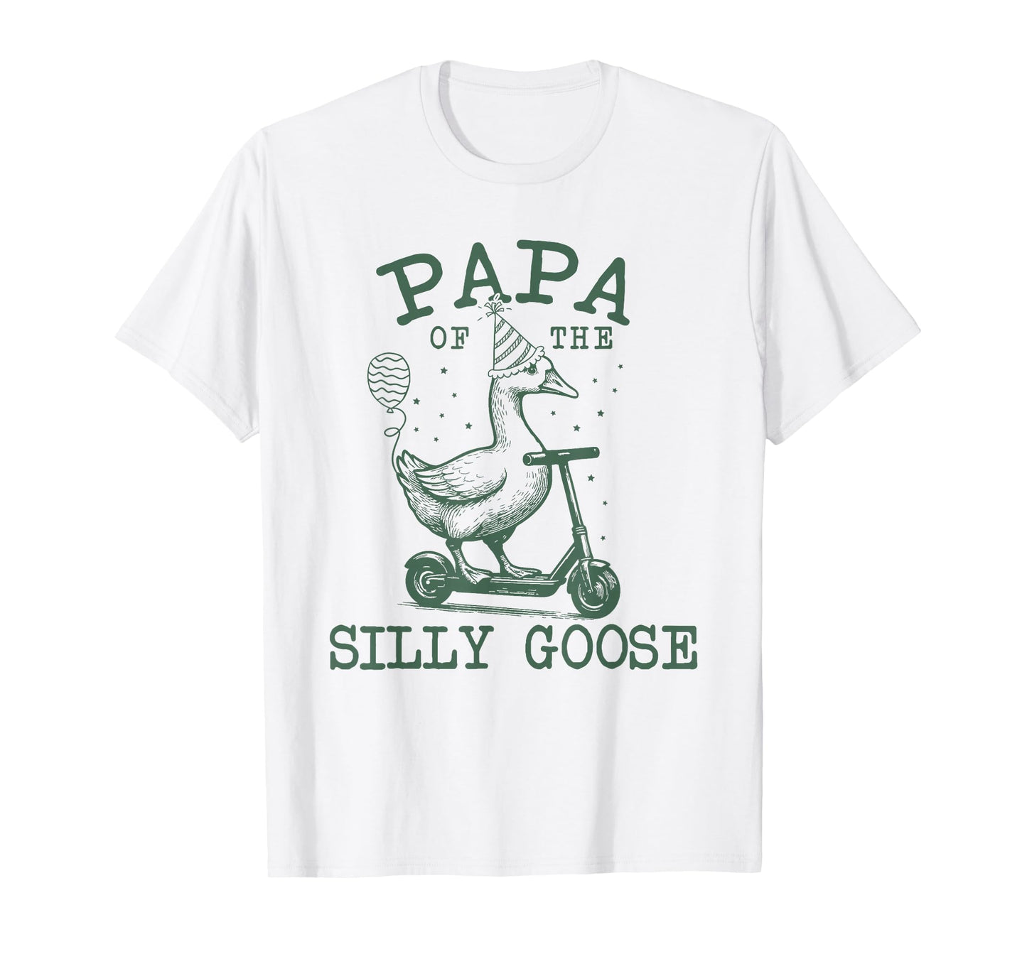 Papa of The Silly Goose First Birthday Family Matching T-Shirt