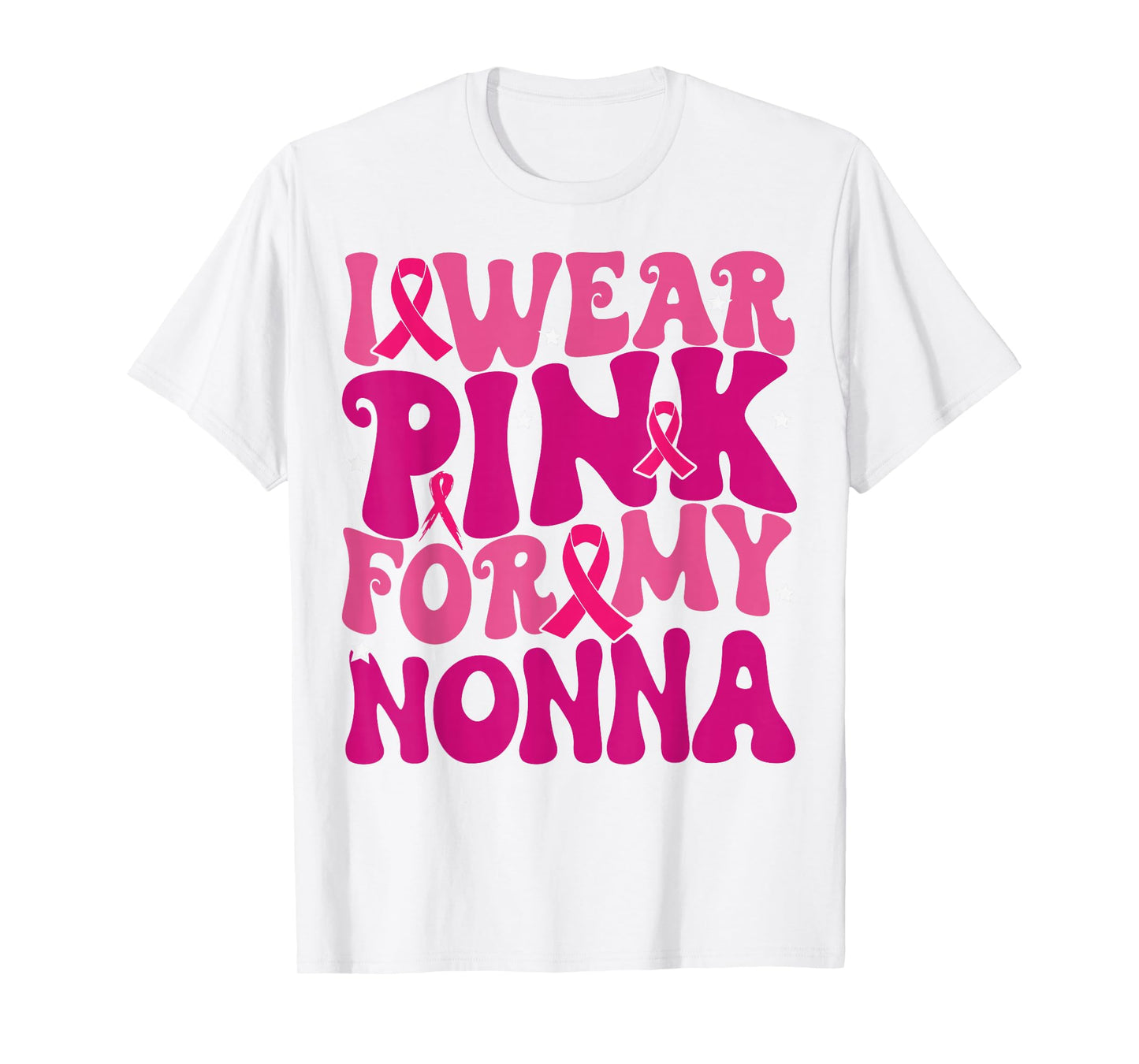 I Wear Pink for My Nonna Breast Cancer Awareness Kids T-Shirt