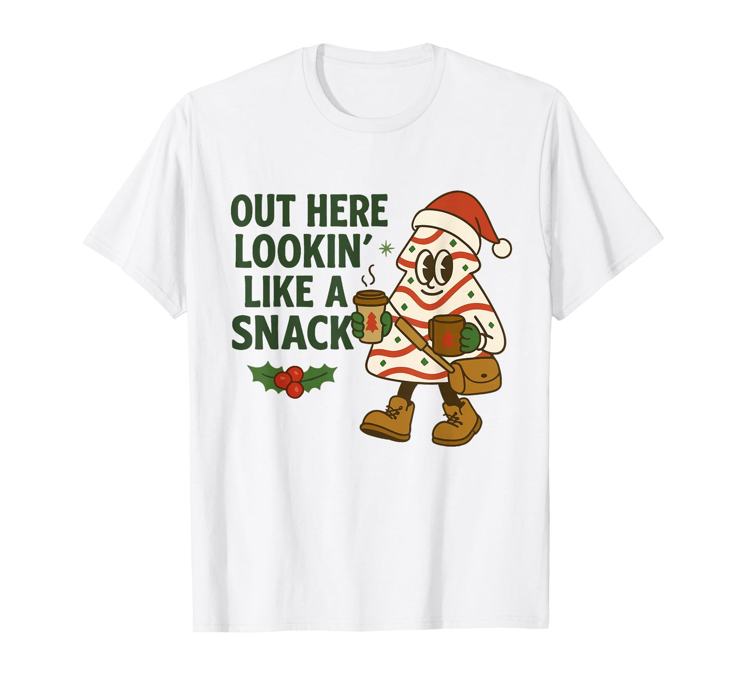 Out Here Lookin' Like A Snack Debbie Cakes Christmas Tree T-Shirt