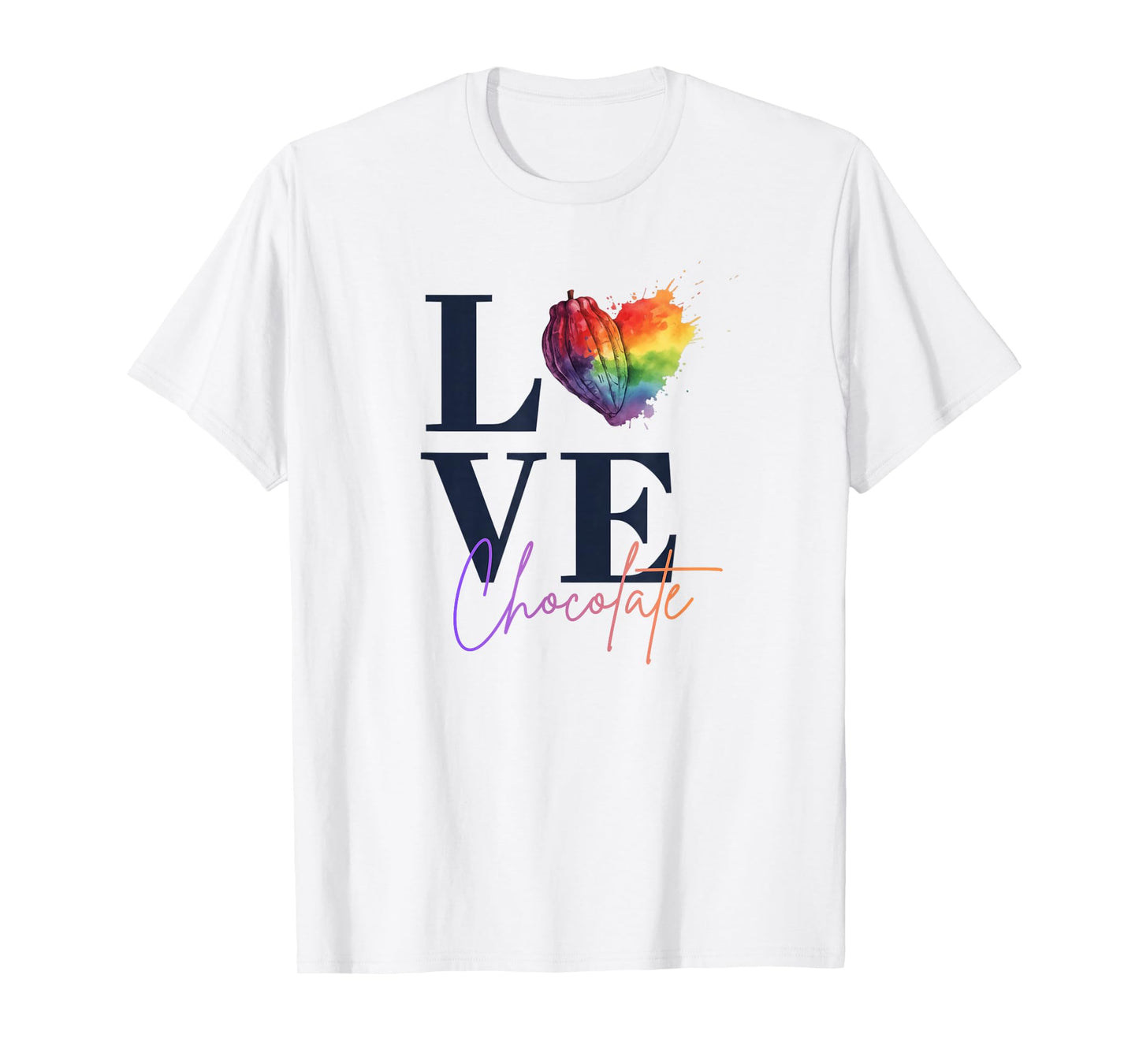 Love Chocolate Cocoa Pod Heart Foodies T-Shirt