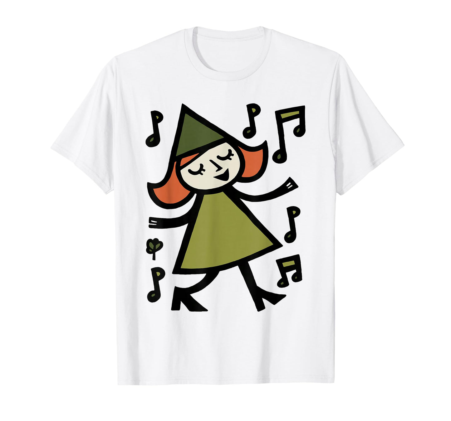 Singing Leprechaun Girl Irish St Patricks Day T-Shirt