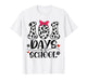 Cute Dog Happy 101 Days School Teacher Student 100 Days T-Shirt