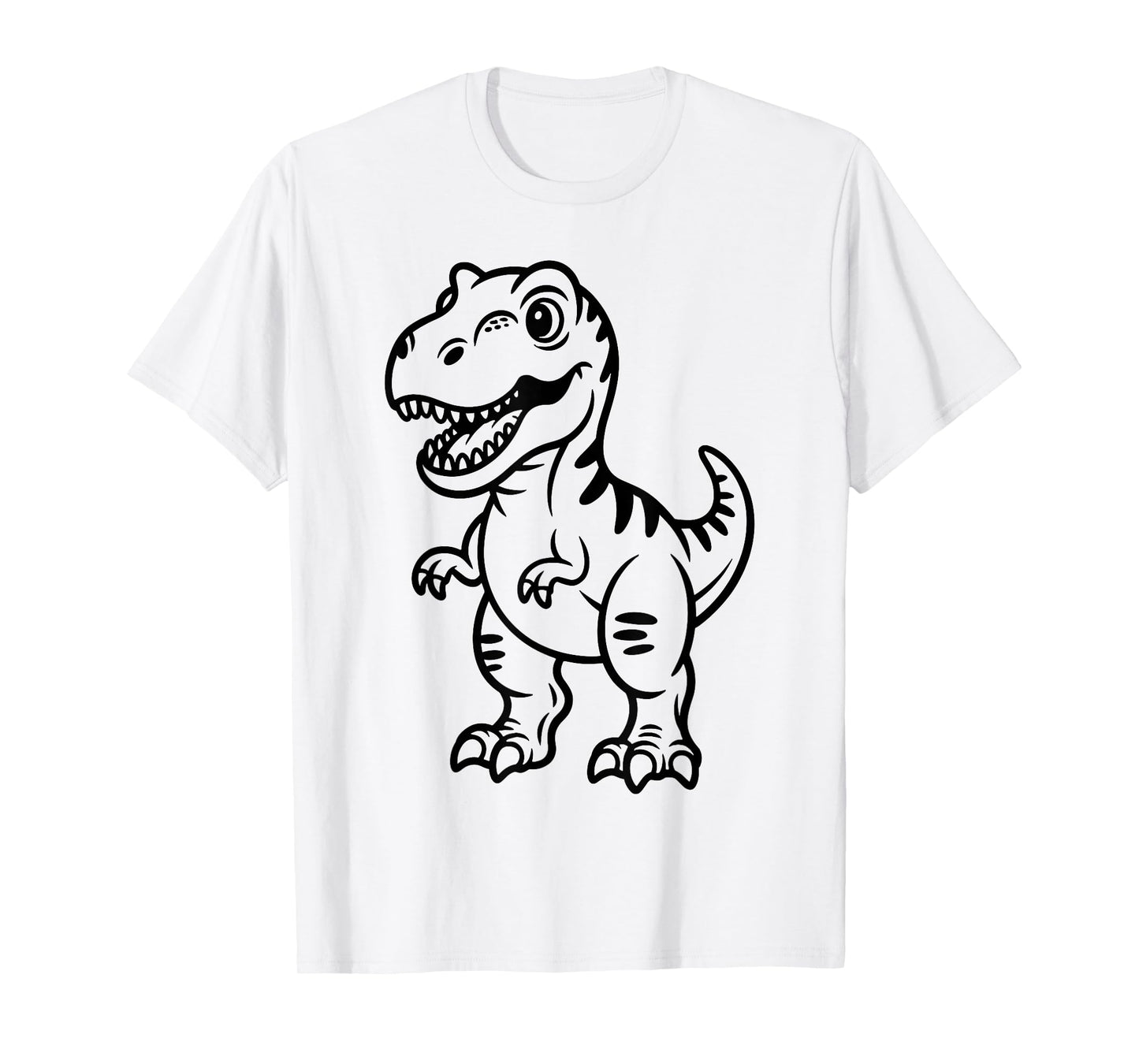 Coloring Dinosaurs and Painting Them Yourself T-Shirt