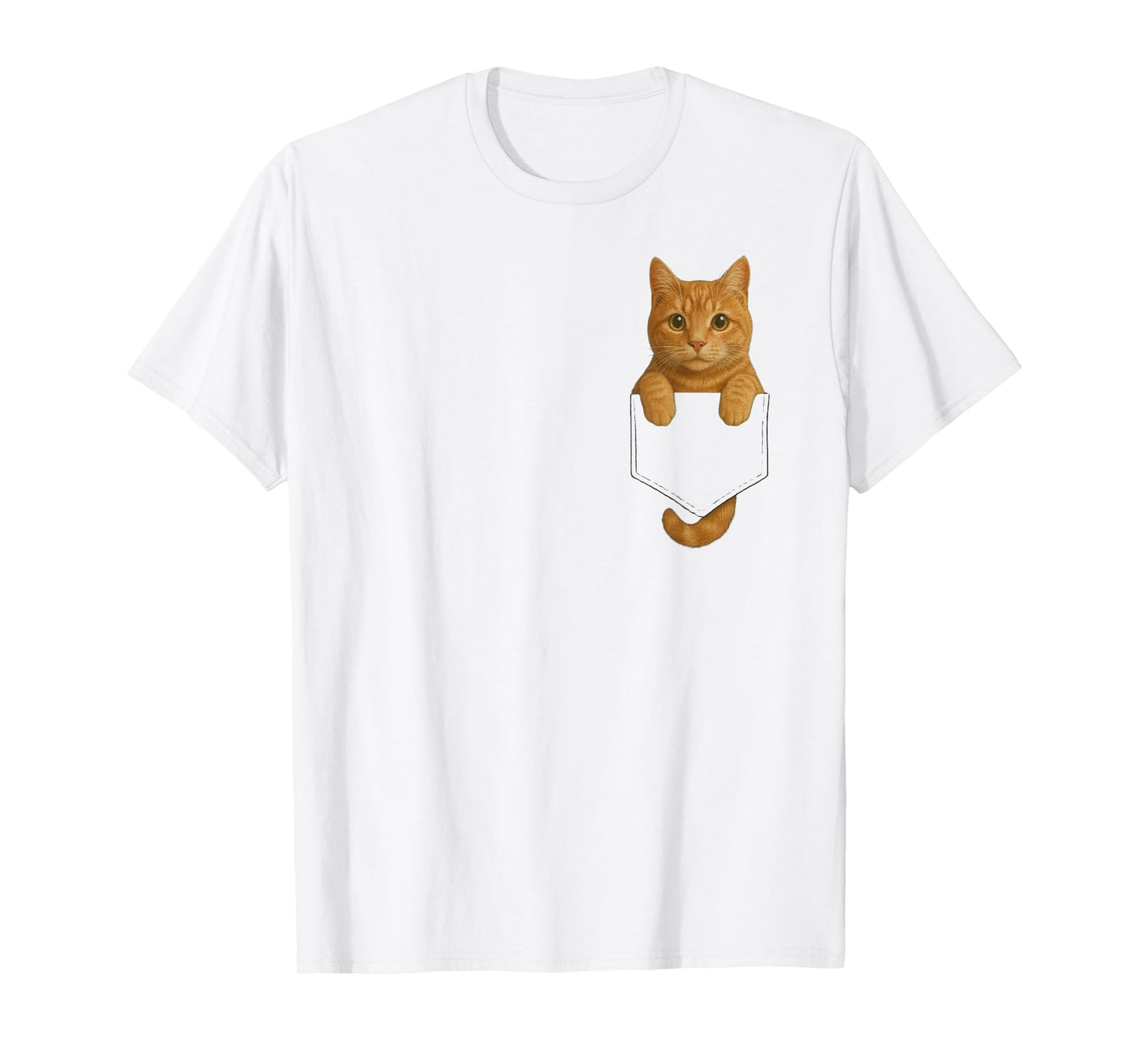 Funny Orange Tabby Cat Feline Lover for Women Men Adults T-Shirt