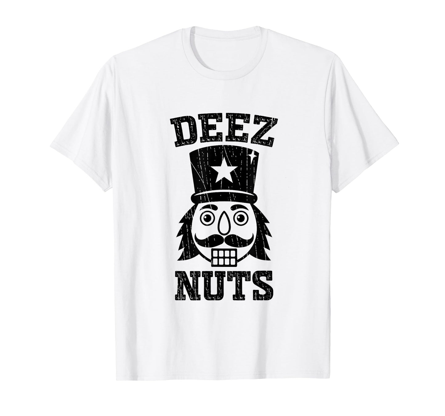 Deez-Nuts Christmas Nutcracker Adult Humor Xmas Pun Men Joke T-Shirt