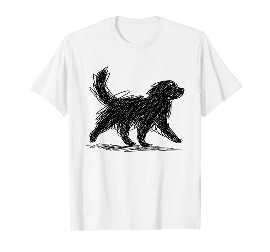 Minimalist Dog Art T-Shirt