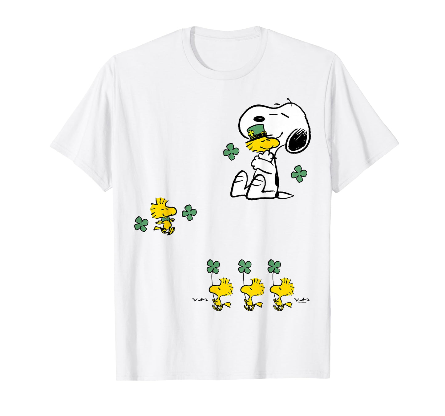 Snoopy & Woodstock - St Patrick's Day Shamrock T-Shirt