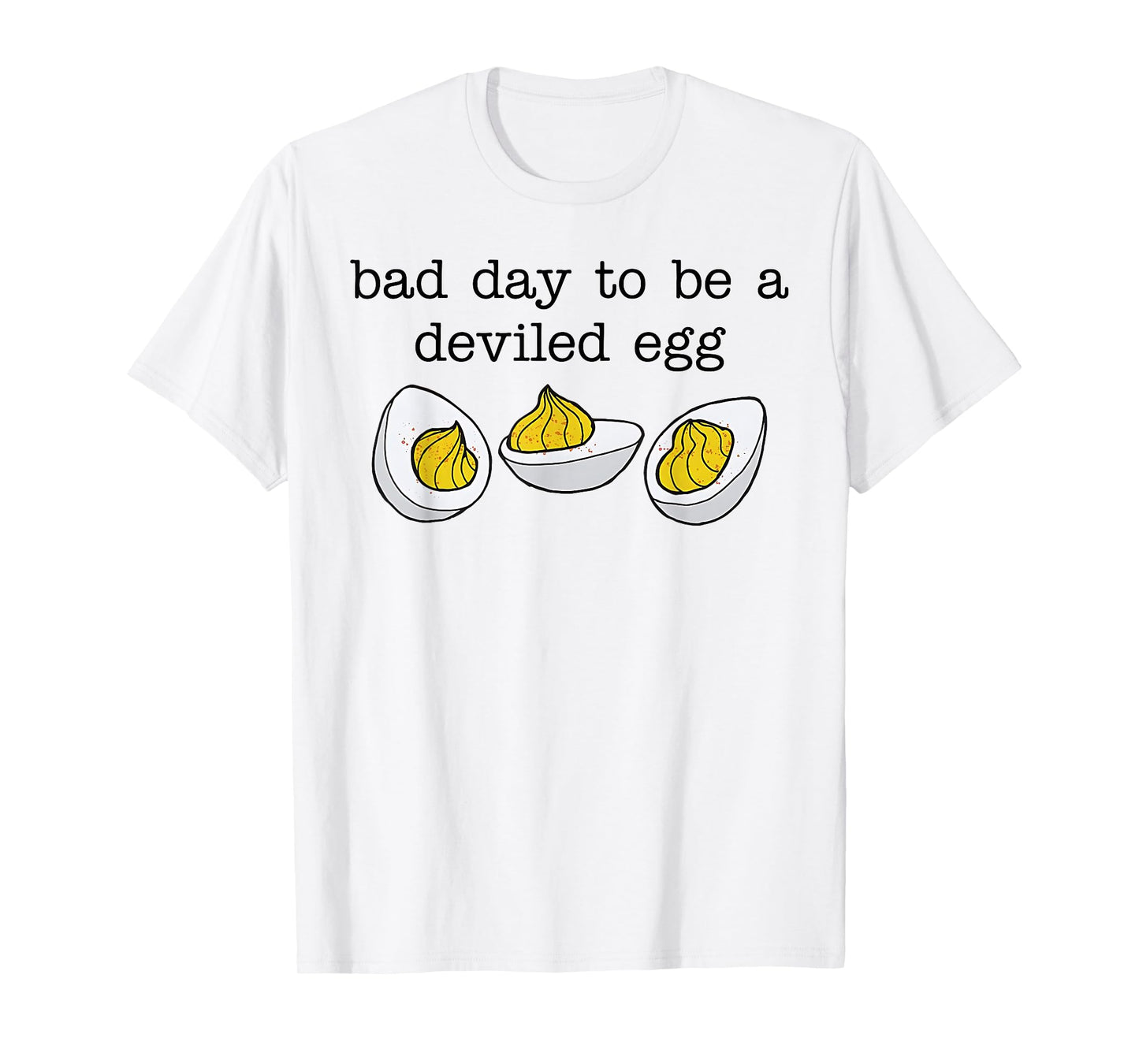 Retro Funny Thanksgiving Dinner Bad Day to Be a Deviled Egg T-Shirt