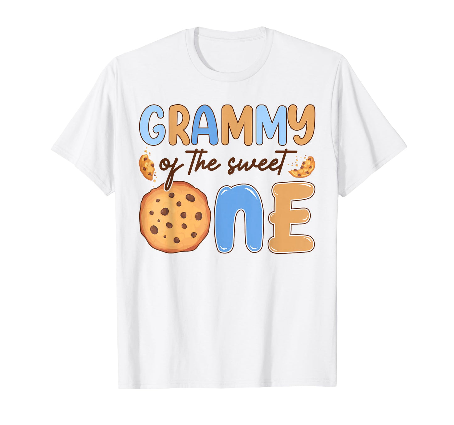 Grammy of The Sweet One Cookies and Milk Birthday Party T-Shirt