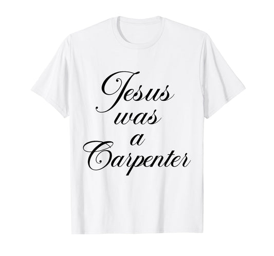 Vintage Jesus was A Carpenter Retro 90s Christian Design T-Shirt