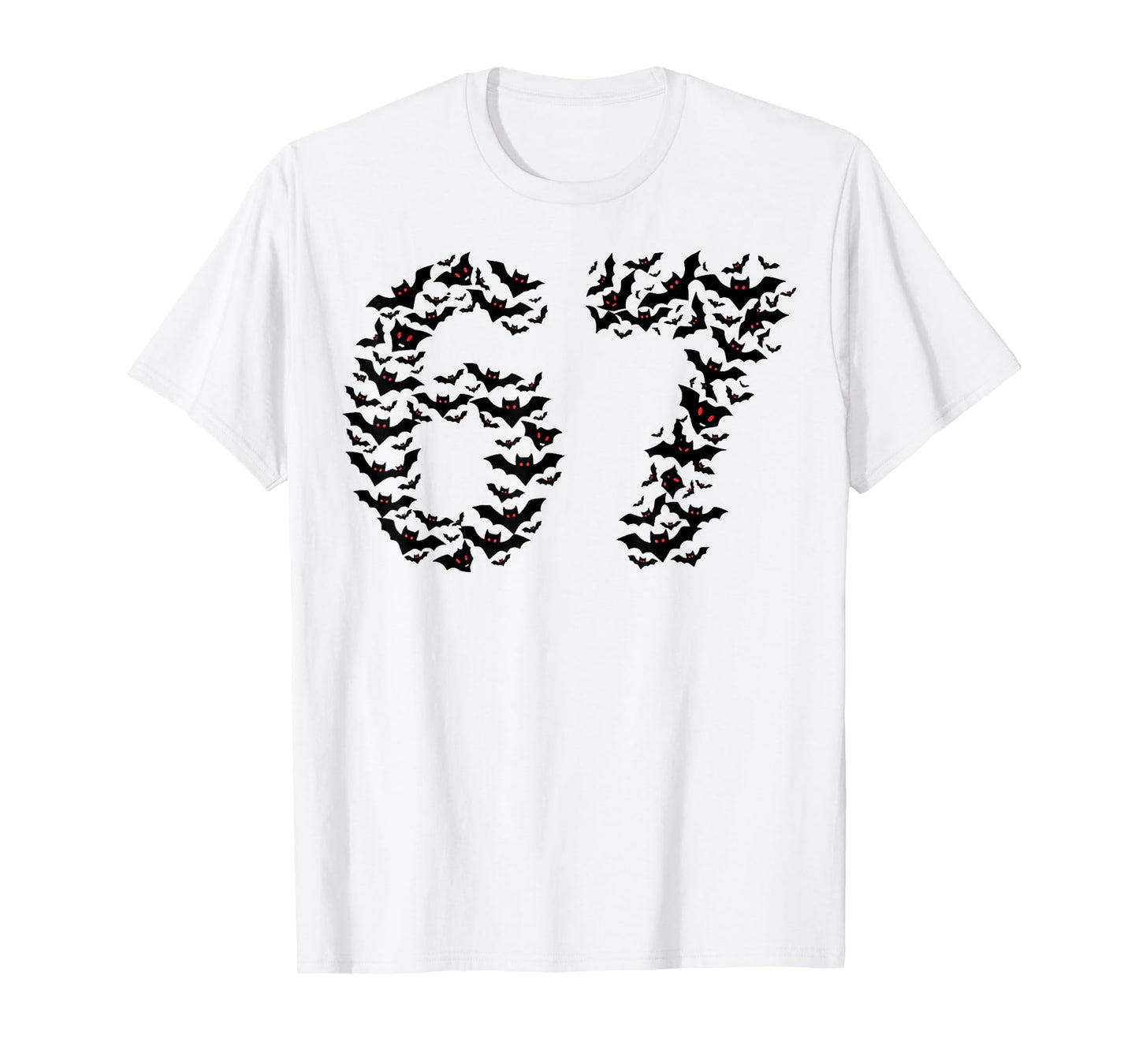Spooky Halloween Bats Six Seven 67 6-7 Fun Costume T-Shirt