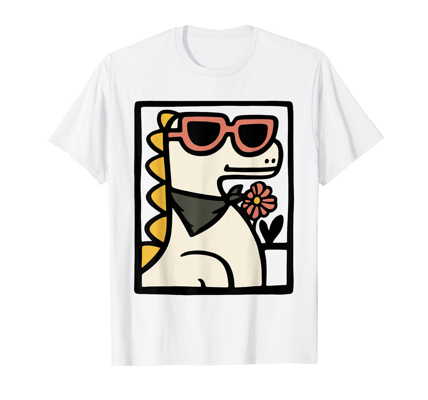 Mama Saurus Dinosaur Art – Cute Dino Mom with Sunglasses T-Shirt