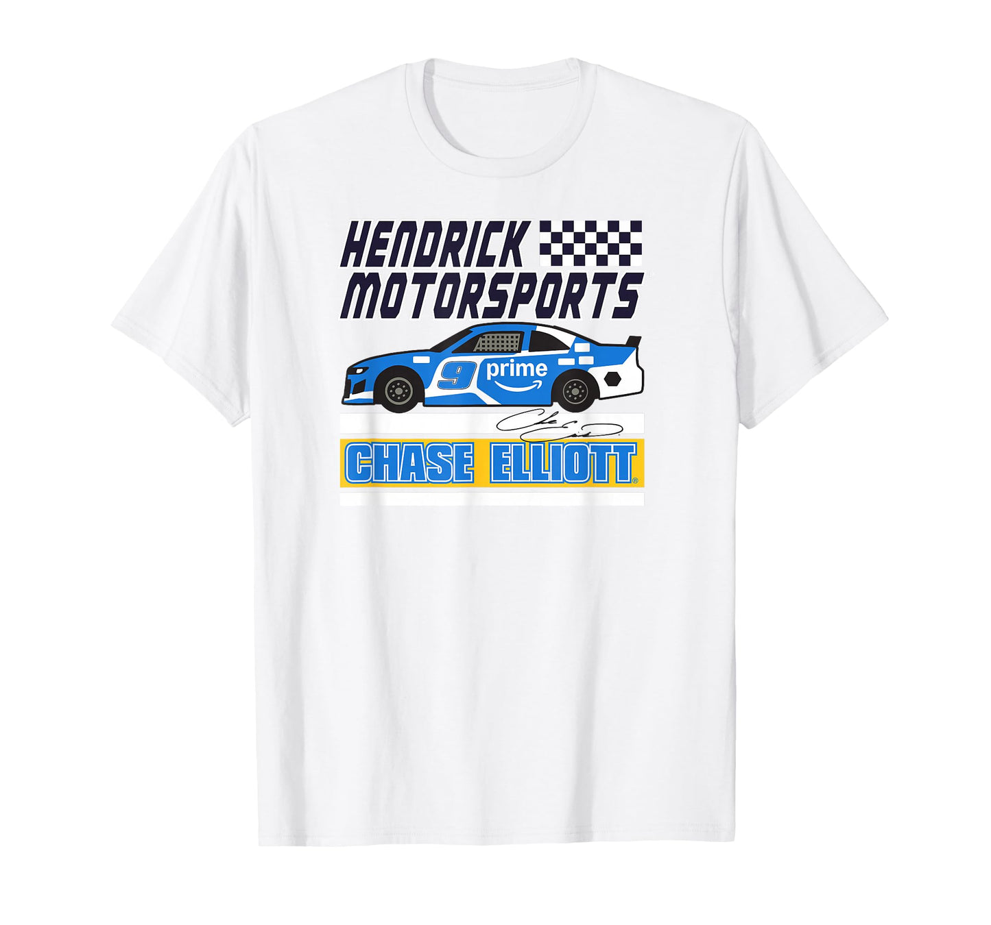 Hendrick Motorsports Chase Elliott 9 Signature Orange T-Shirt