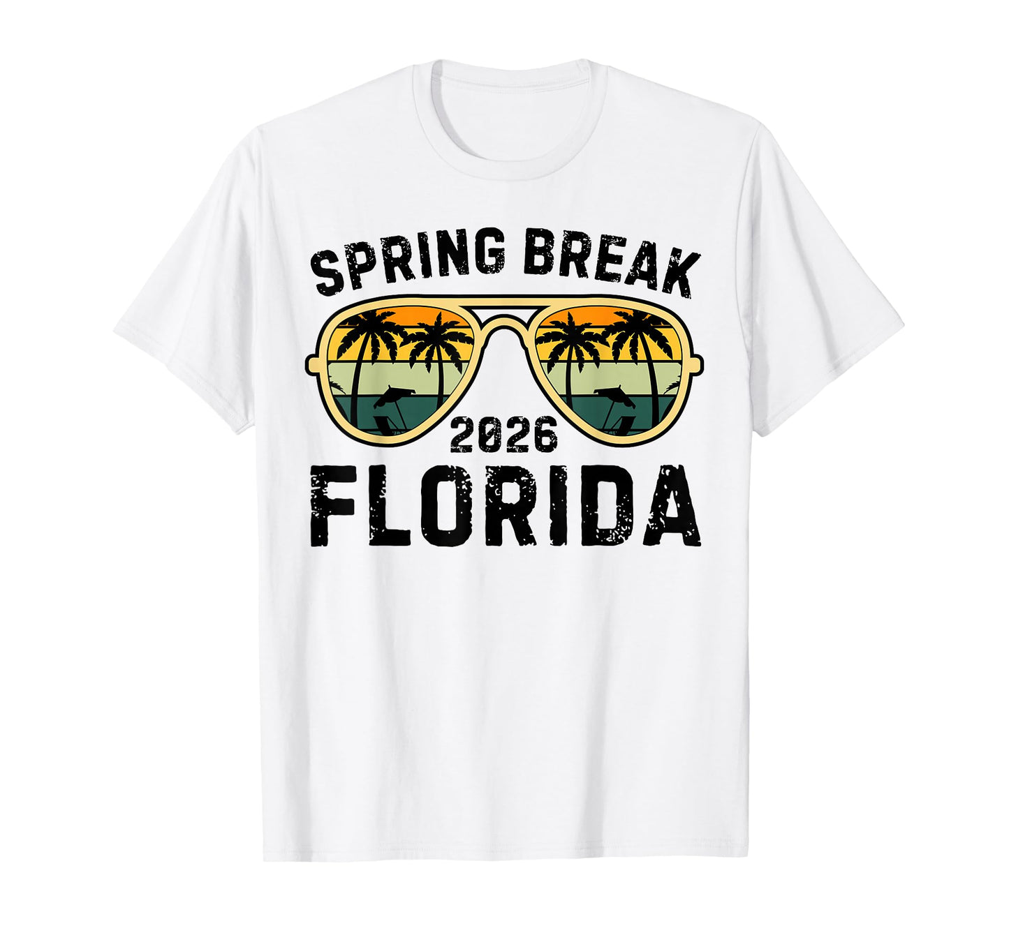 Spring Break Florida 2026 Retro Family Vacation Matching T-Shirt