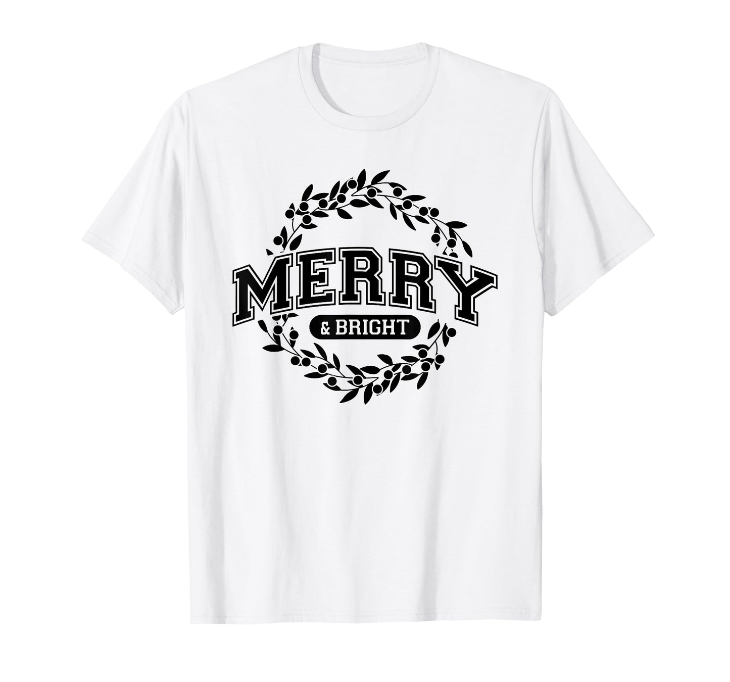 Moody and Uptight Merry and Xmas Bright Matching Couple T-Shirt
