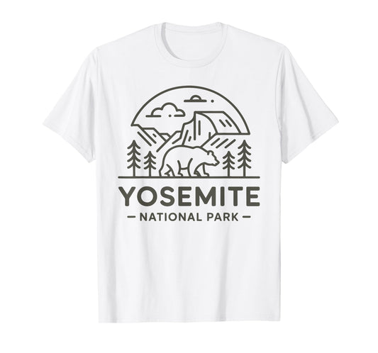 Yosemite National Park for Hikers Campers and Nature Lovers T-Shirt