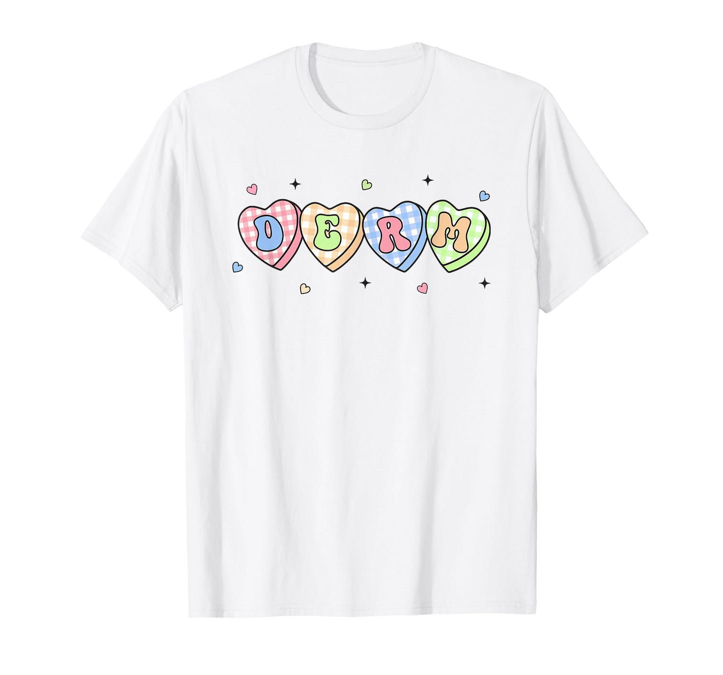 Women Dermatology Valentine's Day Derm Team Dermatologist T-Shirt