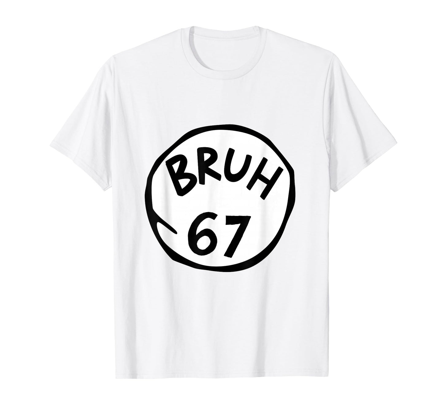 Bruh 67 Meme Funny Number 6 7 Costume Kids Bro Birthday T-Shirt
