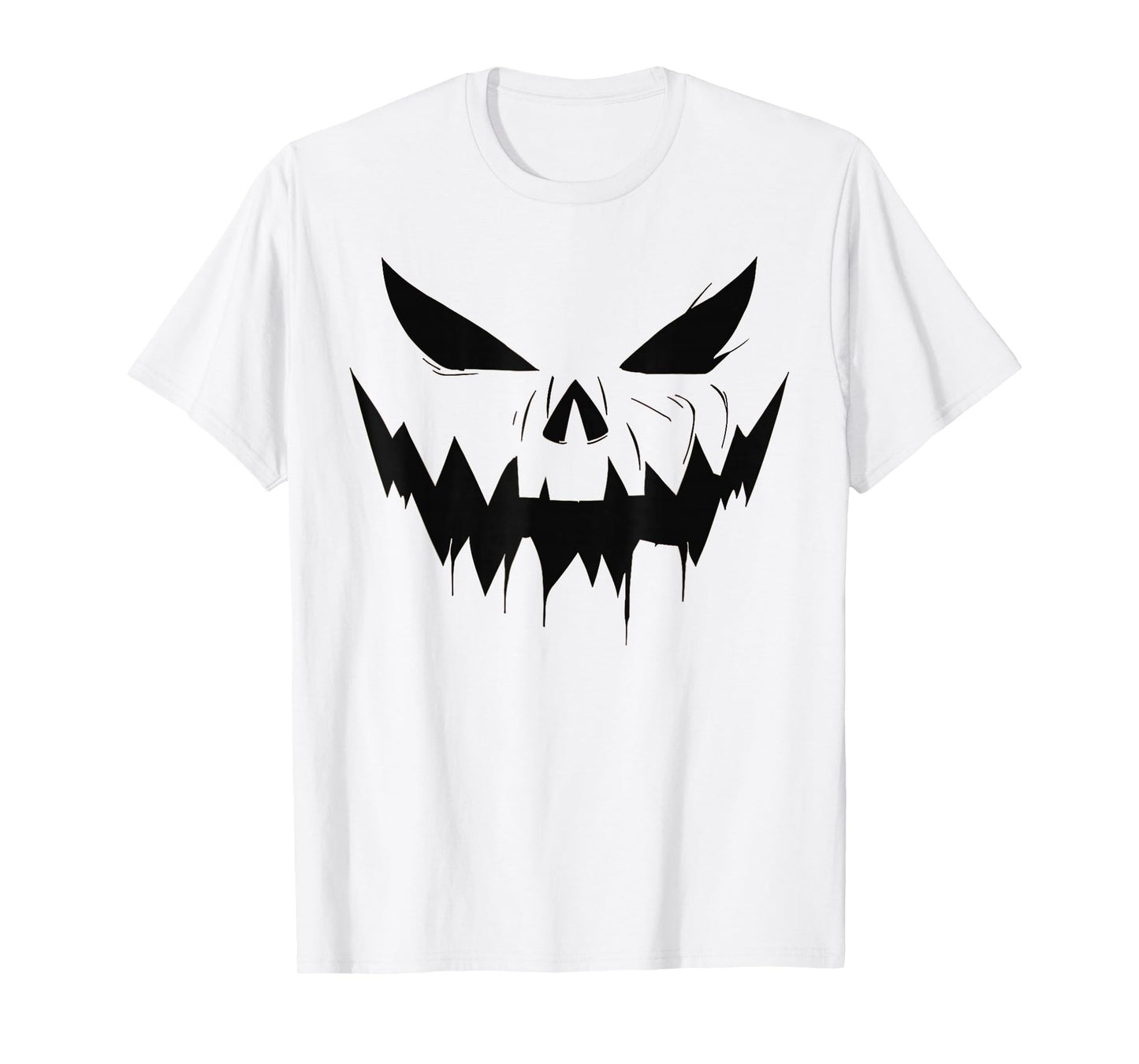 Scary Jack O Lantern Face Pumpkin Halloween Costume Men Boys T-Shirt