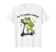 Off to Regulate Emotions Funny Frog On Scooter T-Shirt