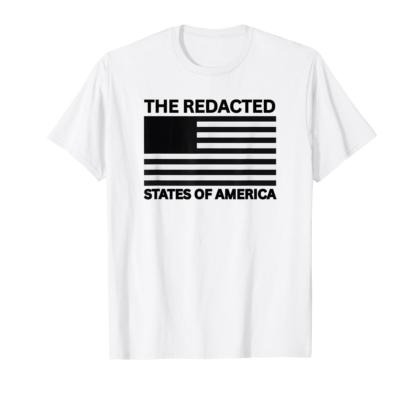 The Redacted States of America, Funny Sarcastic Adult Humor T-Shirt