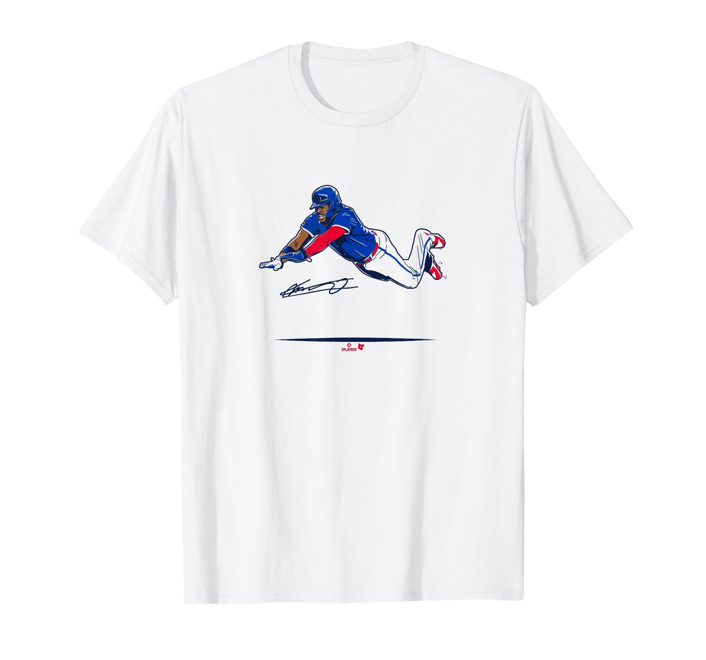 Vladimir Guerrero Jr. - Flying Slide - Toronto Baseball T-Shirt