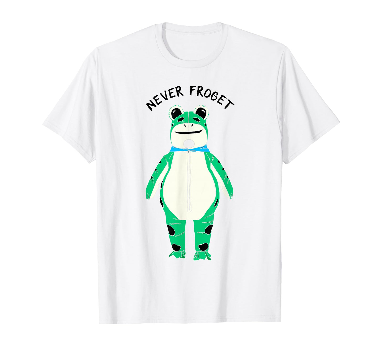 Never Froget Inflatable Frog Costume Graphic T-Shirt