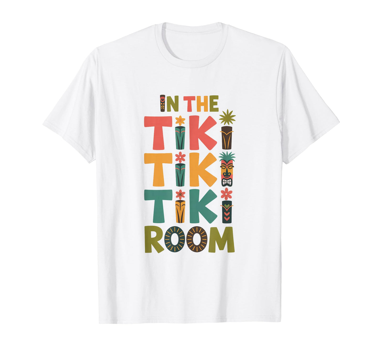 in The Tiki Adventure Theme Park Tropical Totems T-Shirt