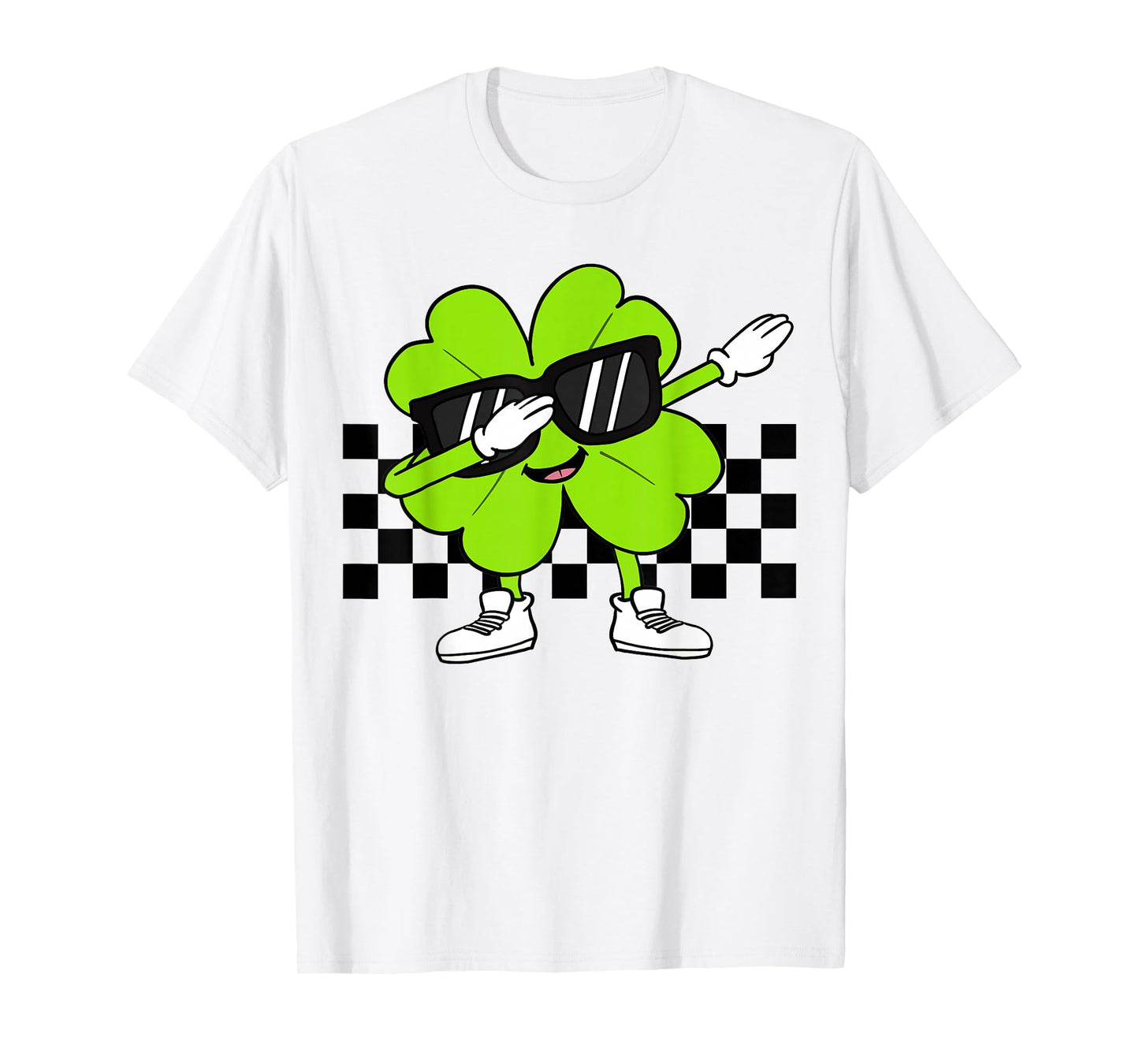 Boys St Patricks Day Toddler Lucky Dabbing Shamrock Clover T-Shirt