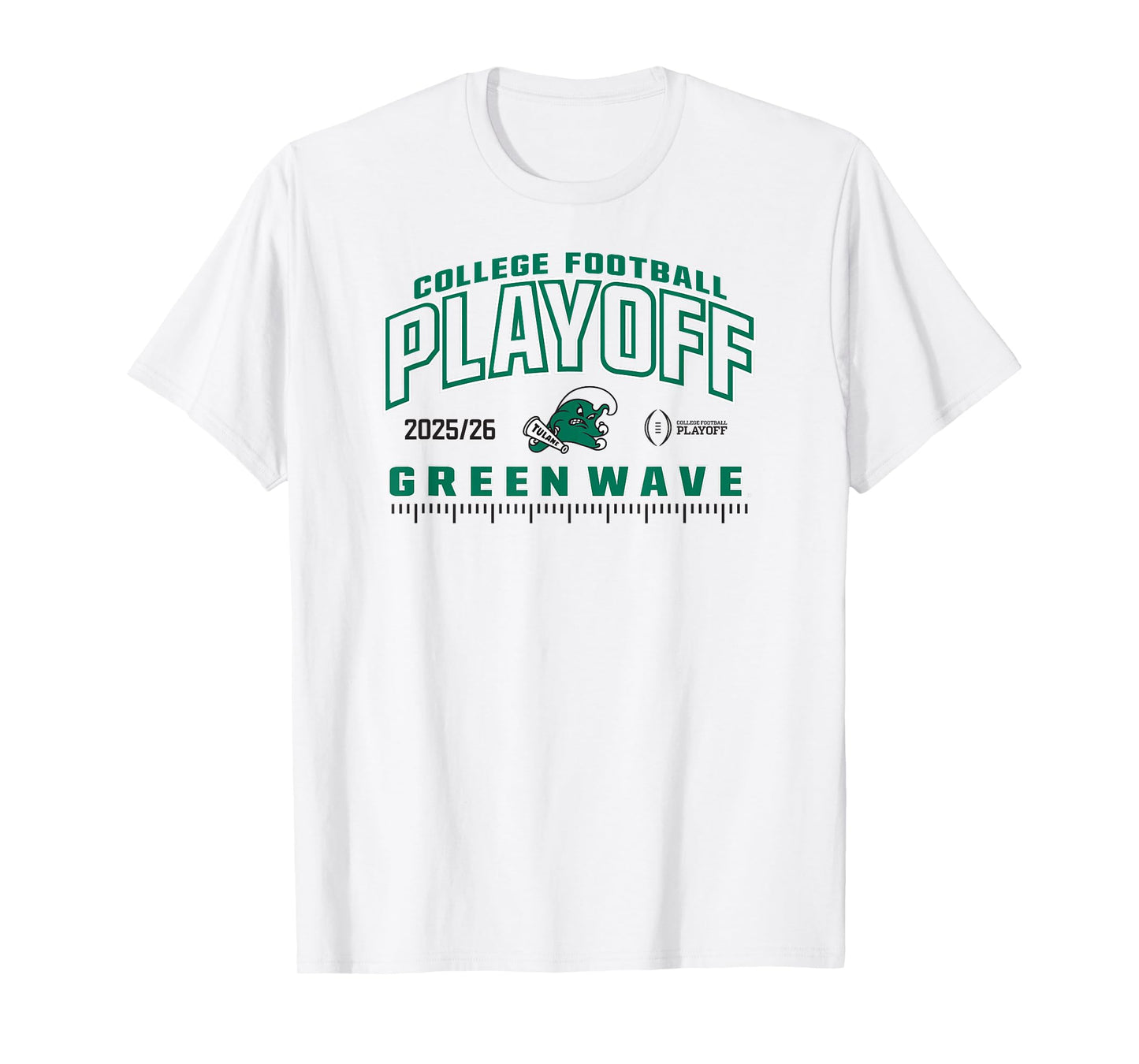 Tulane Green Wave College Football Playoff CFP 2025-26 Blue T-Shirt