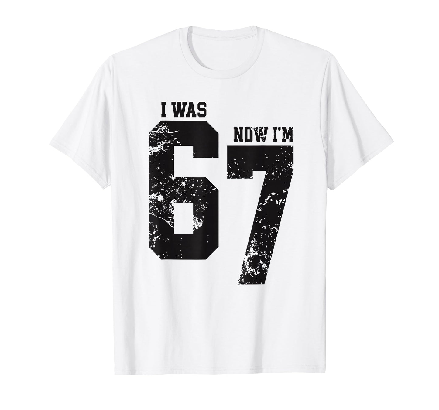 I was 6 Now I’m 7 Six Seven Funny 7th Birthday Girls Kids T-Shirt