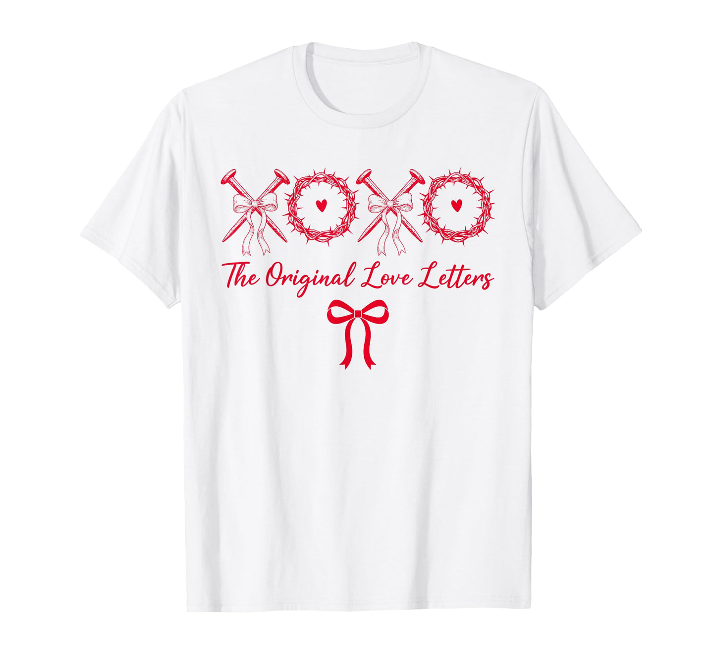 Valentine’s Day Jesus Christian XOXO Original Loves Letters T-Shirt