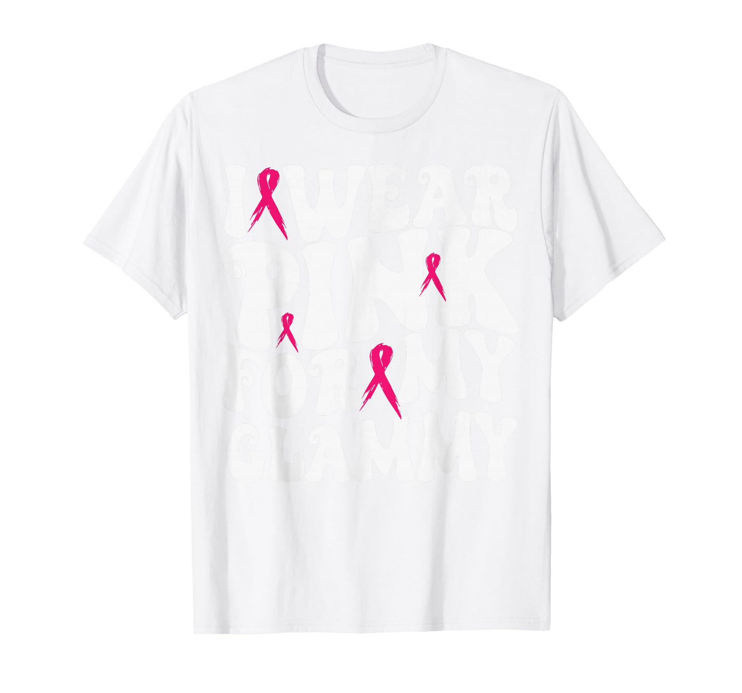 I Wear Pink for My Glammy Breast Cancer Awareness Kids T-Shirt