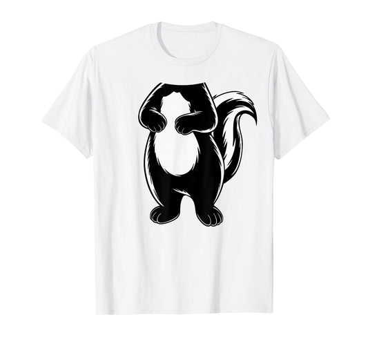 Skunk Shirt Adult Kids Men Women Body Skunk Costume T-Shirt