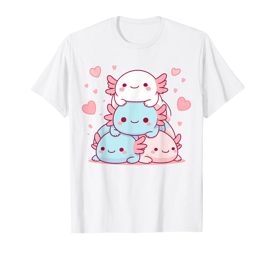 Cute Axolotls Kawaii T-Shirt