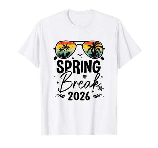 Aesthetic 2026 Spring Break Friends Family Matching Graphic T-Shirt