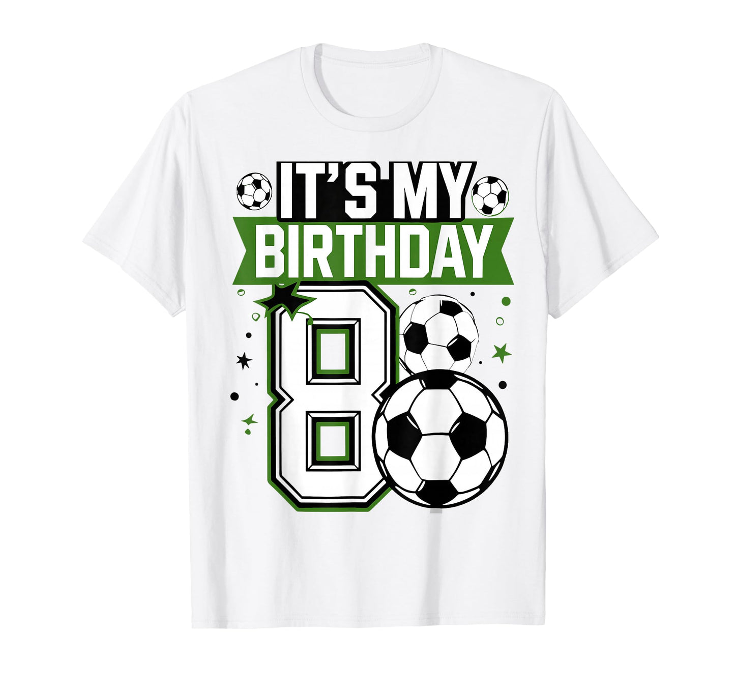 Birthday Boy Tees 8 Soccer Its My 8th Birthday Boys Soccer T-Shirt