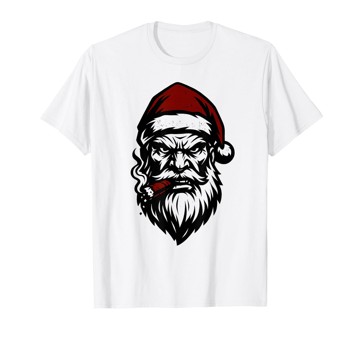 Savage Santa Claus Smoking Cigar Christmas T-Shirt