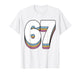 Funny 6 7 Meme Six Seven Gen Alpha Slang 67 T-Shirt