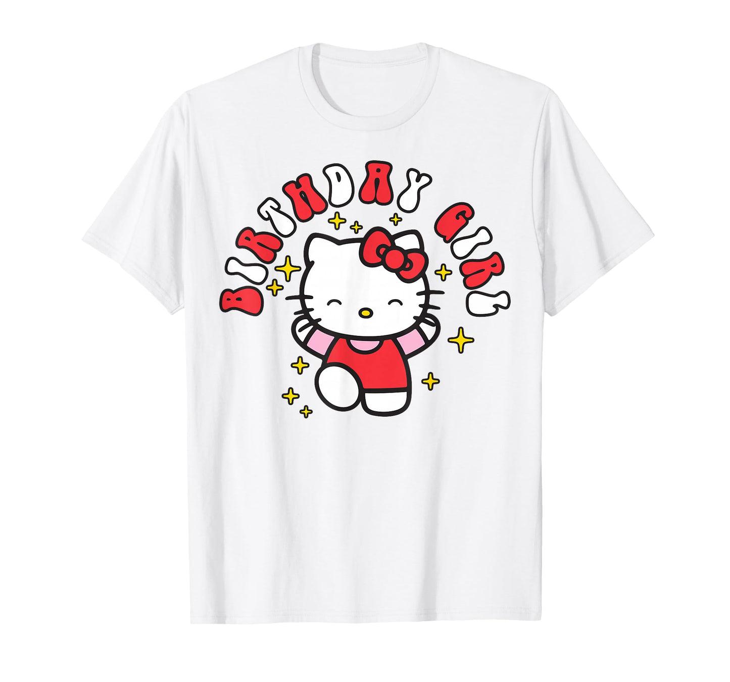 Hello Kitty Birthday Girl Hello Kitty Glimmering Happy Cheer T-Shirt