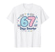 67 Days Smarter 67th Day of School for Teacher Boys Girls T-Shirt