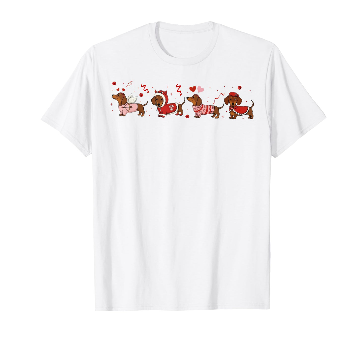 Dachshund Valentines Wiener Dog Love Tee Dog Mom Humor Tee T-Shirt