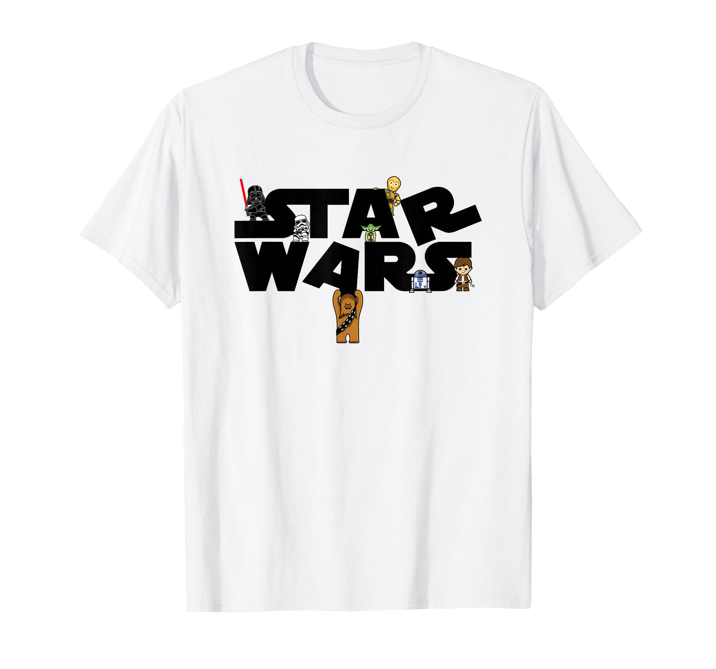 Star Wars A New Hope Cute Character Logo T-Shirt