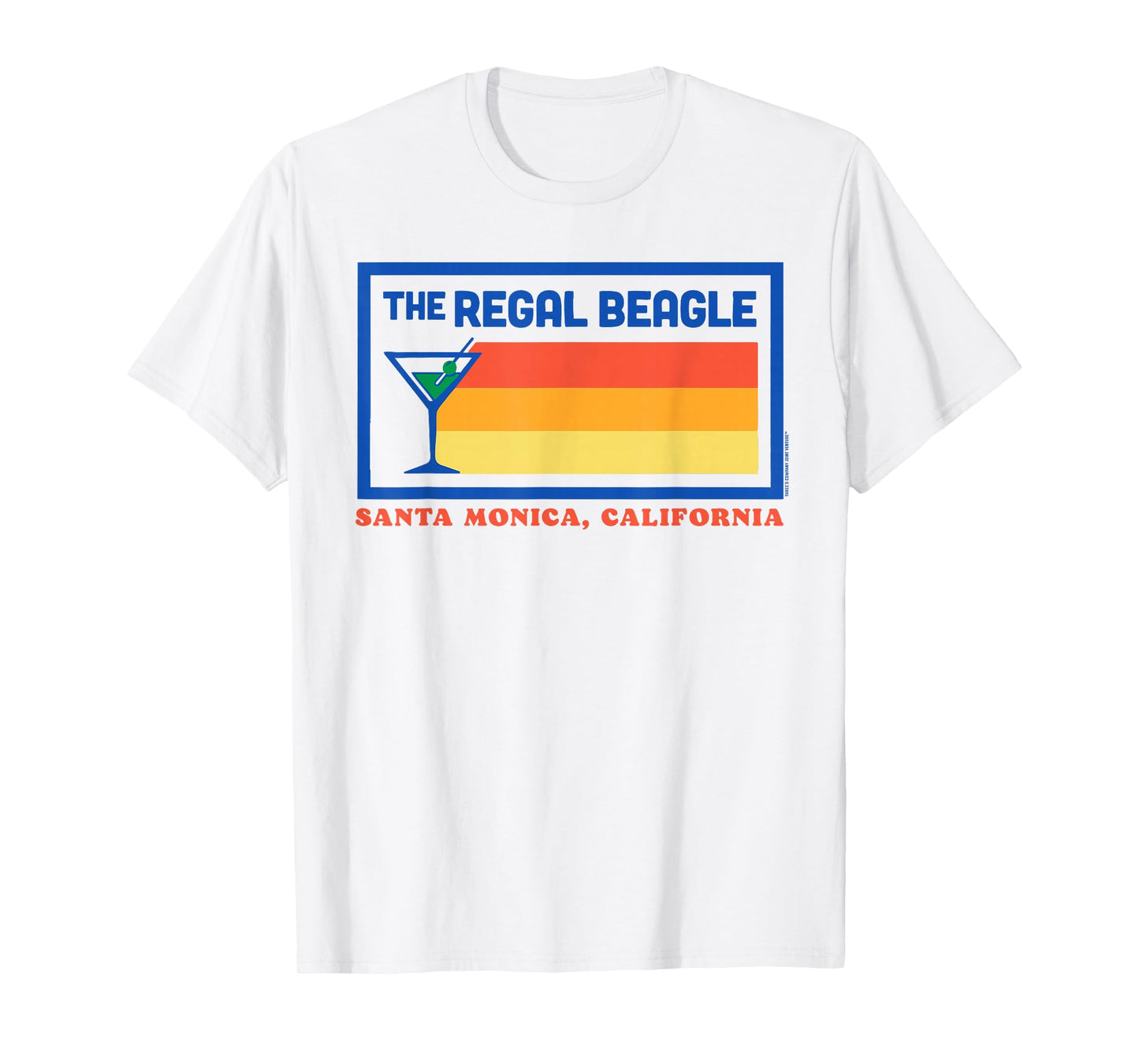 Regal Beagle Cocktail Lounge Three's Company Chromatic 80s T-Shirt