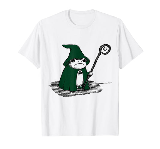 Enchanted Frog Wizard T-Shirt – Magical Toad Frogcore T-Shirt