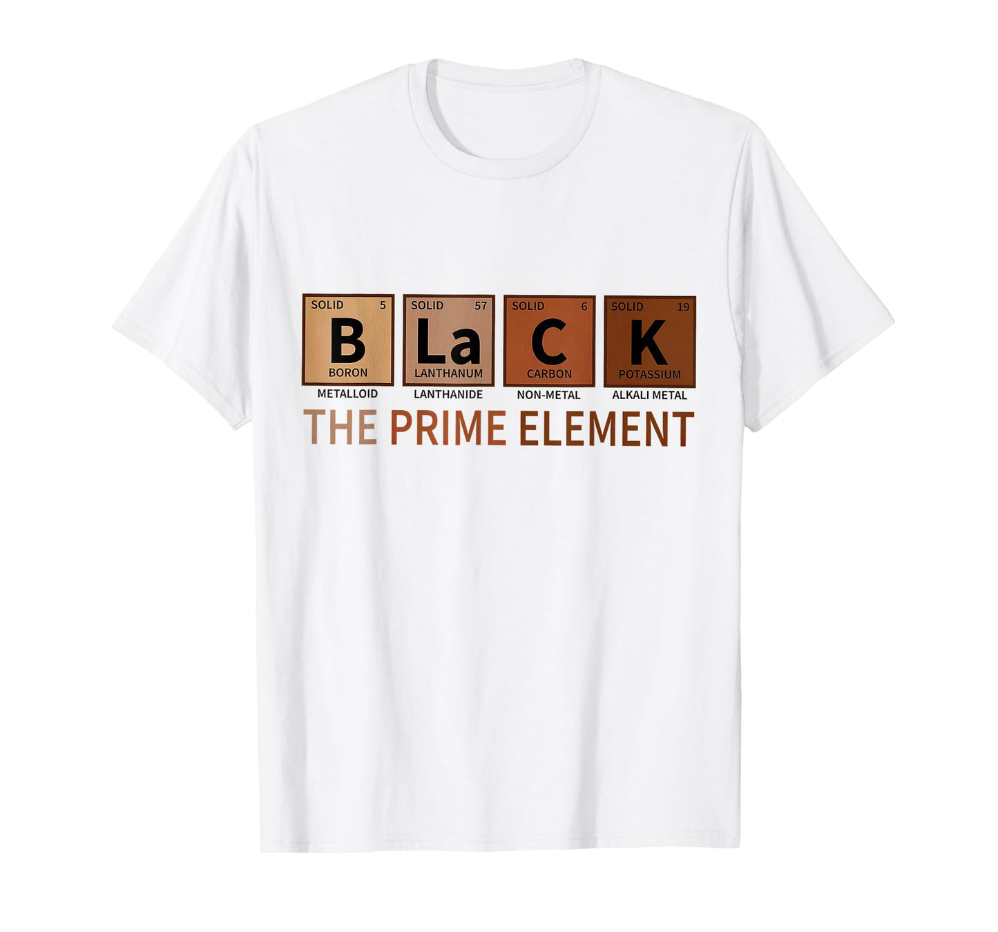 The Prime Elements Black History Month African American T-Shirt