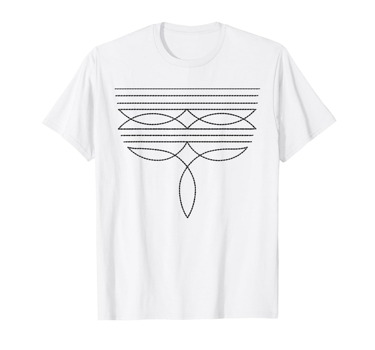 Western Country Cowboy Cowgirl Boot Stitch Western Life T-Shirt