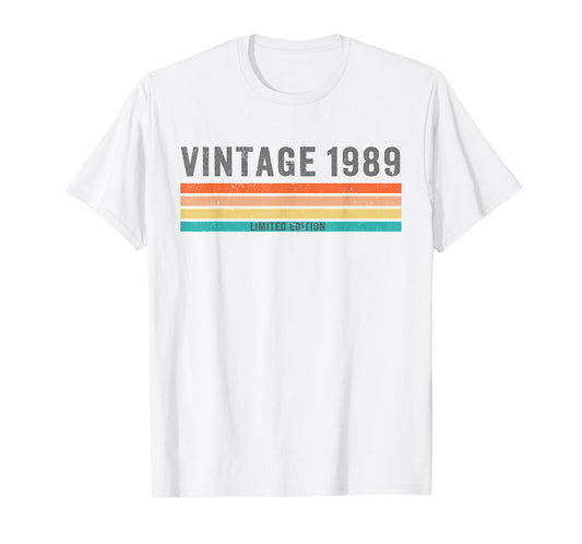 Vintage 1989 Limited Edition - 37th Birthday Gift Christmas T-Shirt