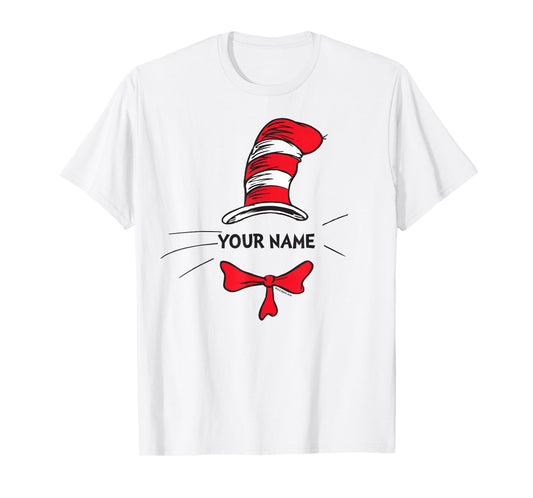 Cat in The Hat Personalized T-Shirt for Teacher, Friend, Kid